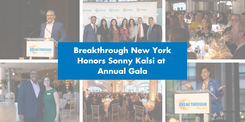 Breakthrough New York Honors Sonny Kalsi at Annual Gala