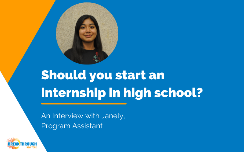 Should you start an internship in high school?