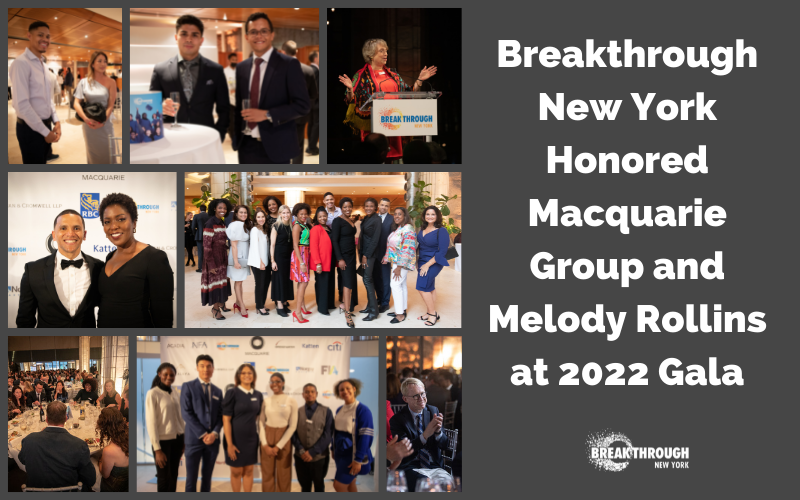 Breakthrough New York Honored Macquarie Group and Melody Rollins at Annual Gala
