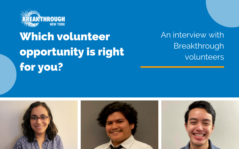 Which volunteer opportunity is right for you?